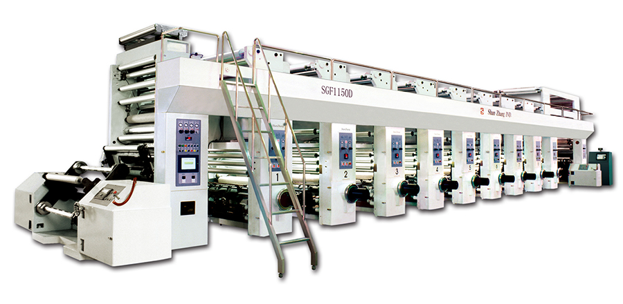 Impresoras de huecograbado, eje de línea mecánica