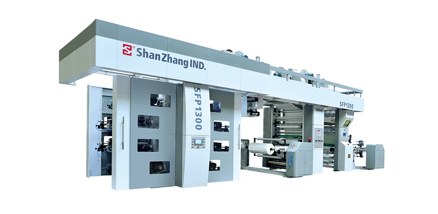 Impresora flexográfica, de engranajes